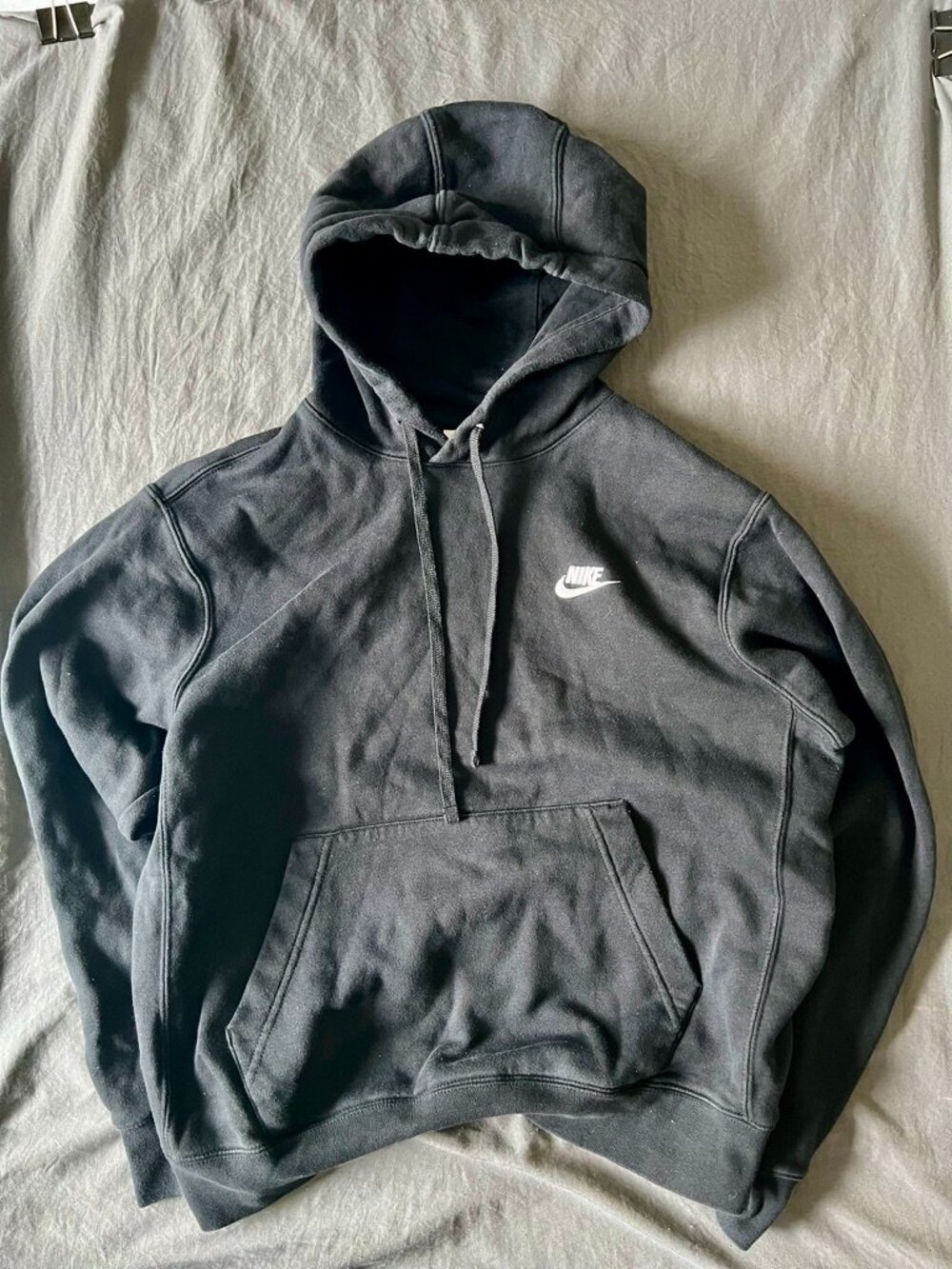 Nike Club Fleece Hoodie Men’s Medium Black BV2654-010 Pullover